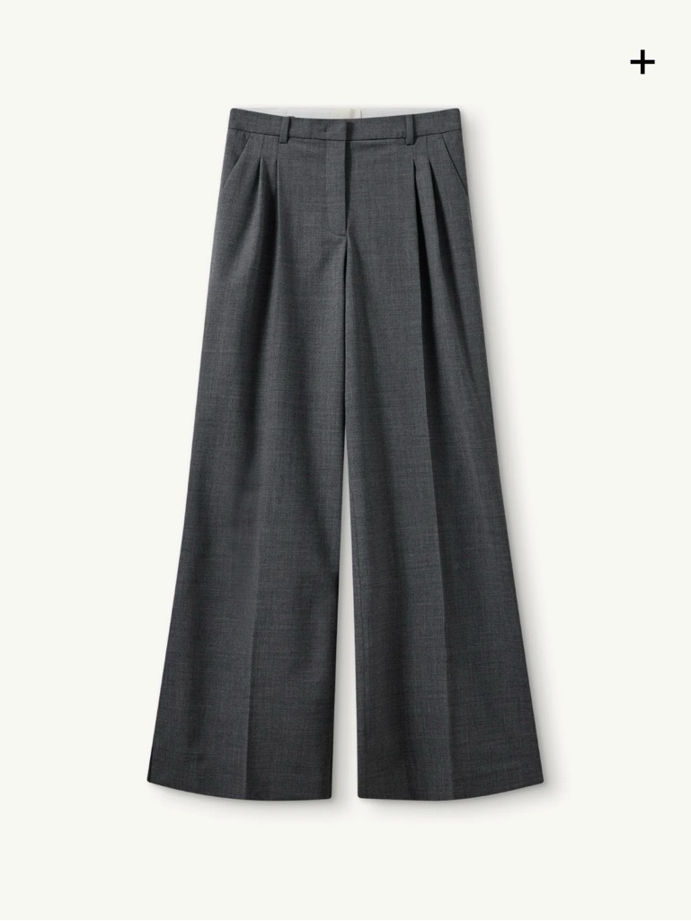 Women’s Wide-Leg Trousers In Gray